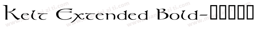 Kelt Extended Bold字体转换